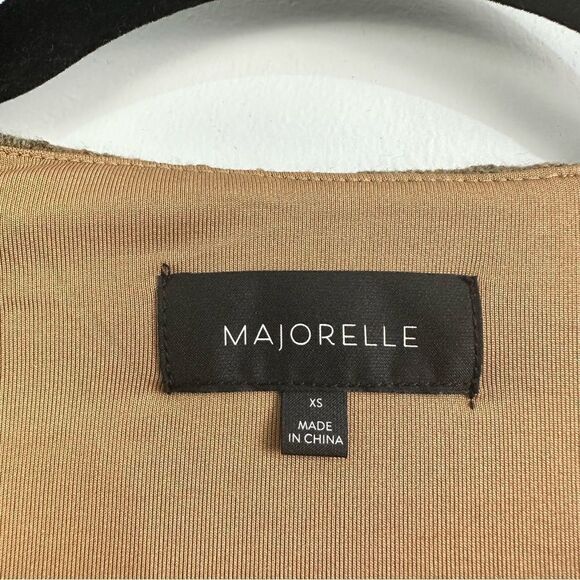 Revolve Majorelle Damien Ribbed Cropped Wrap Sweater in Mocha Brown Sz XS - Picture 8 of 12